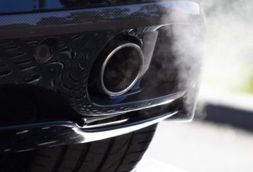 car exhaust running