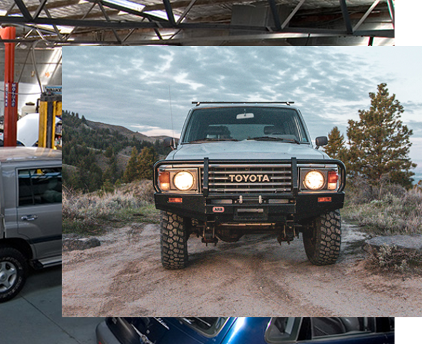 old landcruiser in the bush